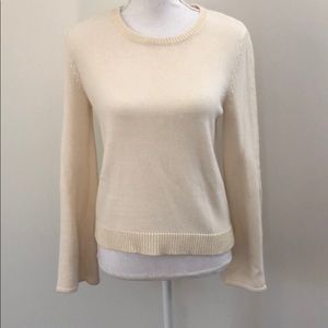 Ramy Brooks “Misha”Shredded Trim Sweater NWT